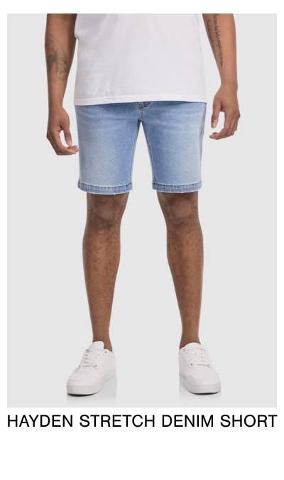 HAYDEN STRETCH DENIM SHORTS