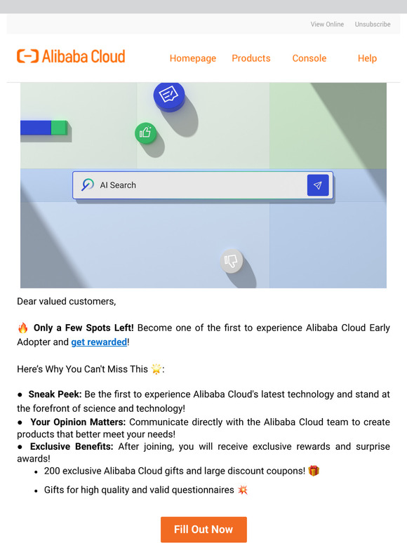 Last Chance！Become the first Early Adopter of Alibaba Cloud  & Earn Exclusive Rewards！