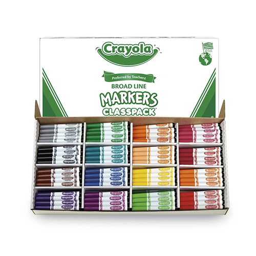 Crayola® Original 16-Color Conical-Tip Marker Classpack® of 256 