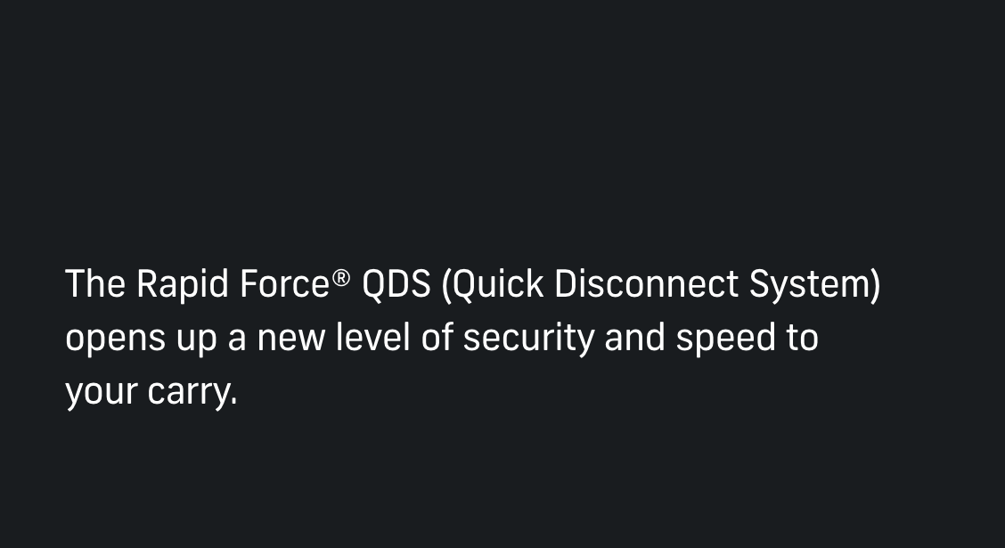 Rapid Force® QDS | QUICK DISCONNECT SYSTEM