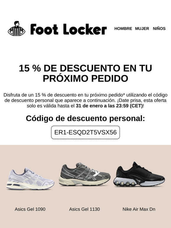 Disfruta 15 % de descuento en tu próximo pedido 😍