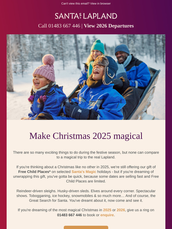 Experience a Christmas like no other... 🎅