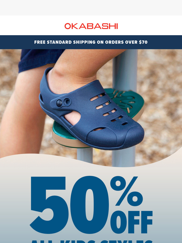 Back to Routine! Half Off Kids Shoes