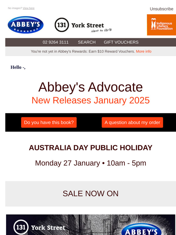 New Release Books • JAN 2025 • SALE on Crime Books • WIN $150 Vouchers