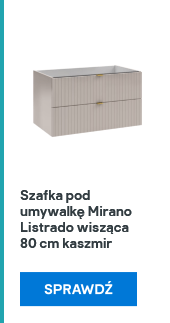 Szafka pod umywalkę Mirano Listrado wisząca 80 cm kaszmir
