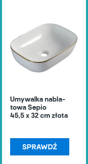 Umywalka nablatowa Sepio 45,5 x 32 cm złota