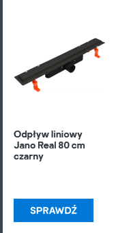 Odpływ liniowy Jano Real 80 cm czarny