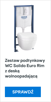 Zestaw podtynkowy WC Solido Euro Rim z deską wolnoopadającą