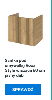 Szafka pod umywalkę Roca Style wisząca 60 cm jasny dąb