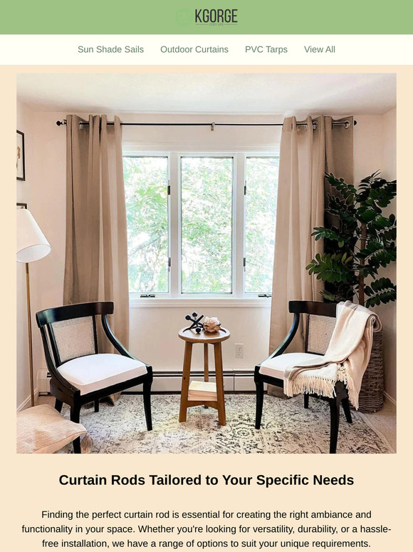 Curtain Rods Tailored to Your Needs👍