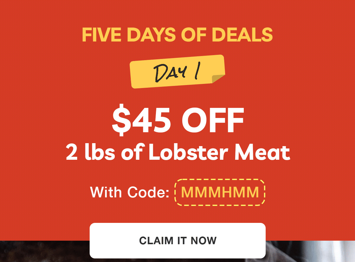 Five Days of Deals Day 1 2 lbs of Lobster Meat