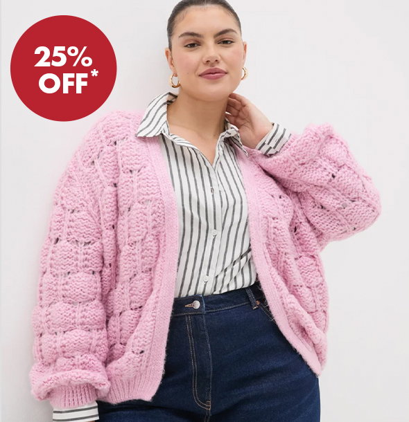 25% off cardigan
