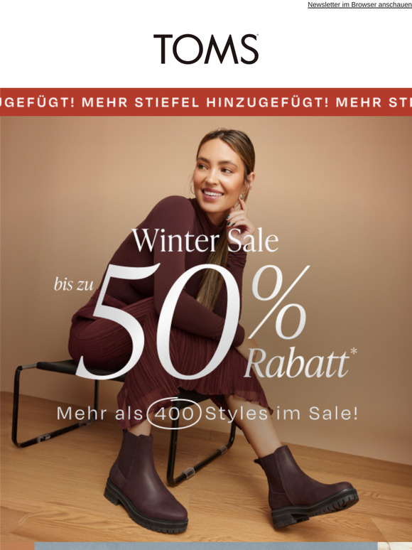 RIESIGE Ersparnisse! Bis zu 50 %* RABATT auf die Trendigsten Styles