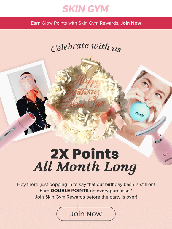 Skin Gym turns 7! DOUBLE POINTS for you 🏆