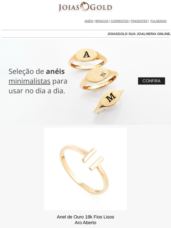 Anéis minimalistas aqui 💍