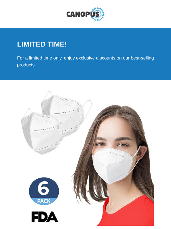 Flash Sale! Save up to 60% on N95 Masks, Rapid Tests, and PPE.