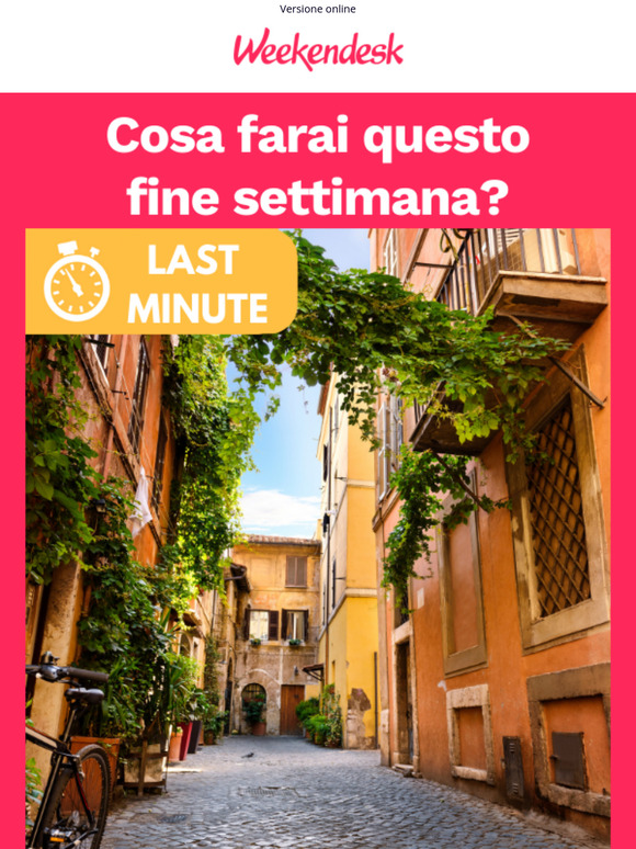 Cosa farai questo fine settimana?