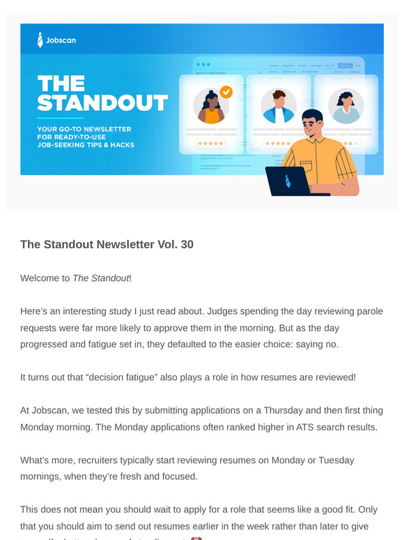 The Standout Newsletter Vol. 30