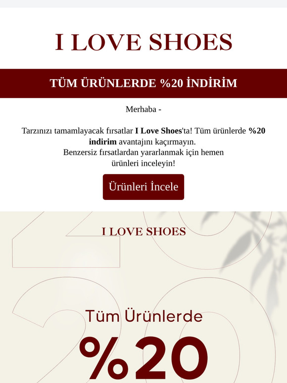 Tüm Ürünlerde %20 İndirim Fırsatı! 📢