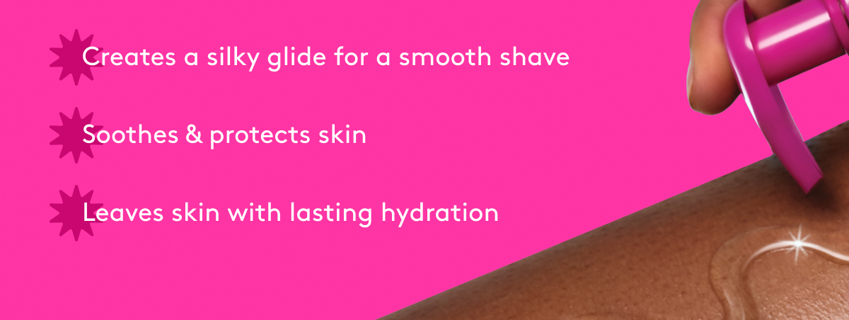create a silky glide for a smooth shave