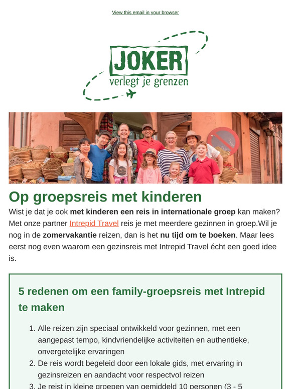 Op groepsreis mét de kinderen