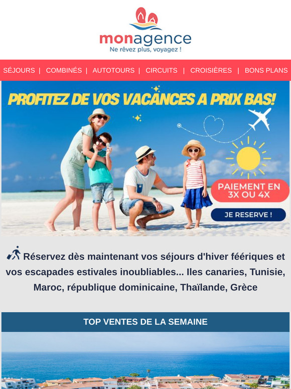 ❤️ Réservez vos prochaines vacances dès maintenant