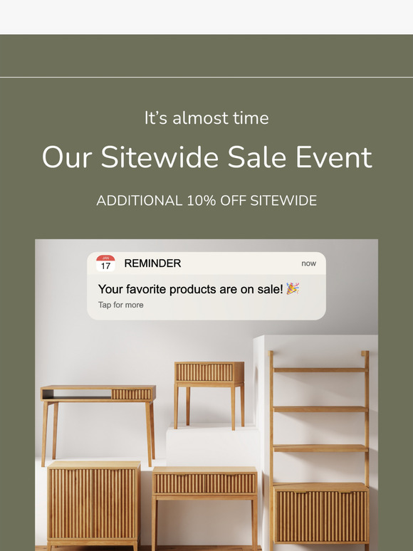 Our Sitewide Flash Sale Starts Tomorrow 👀