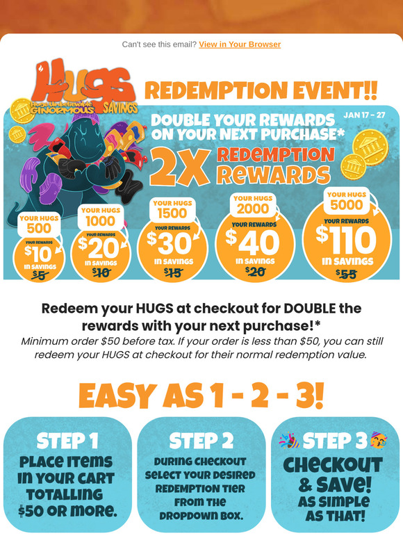 Double the Hugs Redemption Event 2025, .🤗🤗