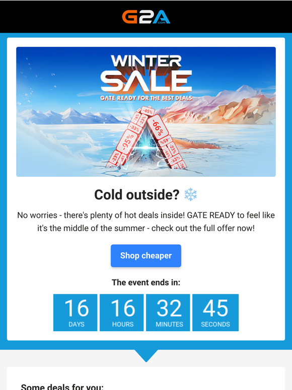 ❄️ Save up to 96% on Winter Sale!