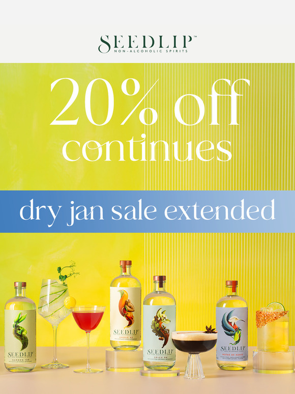 Dry January savings extended!