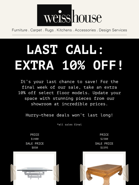 Don't miss out!