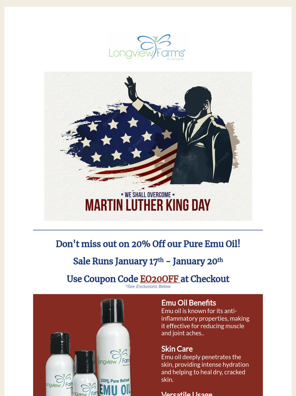 Unlock 20% Savings on Emu Oil Today —!