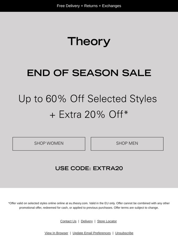 Back by Popular Demand: Extra 20% Off All Sale Items