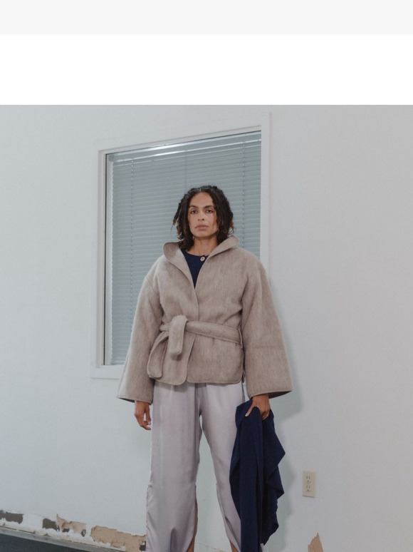 New Arrivals - Outerwear in Navy and Sahara