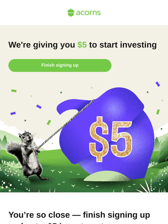 🚦Ready. Set. Invest! And start with $5 on us