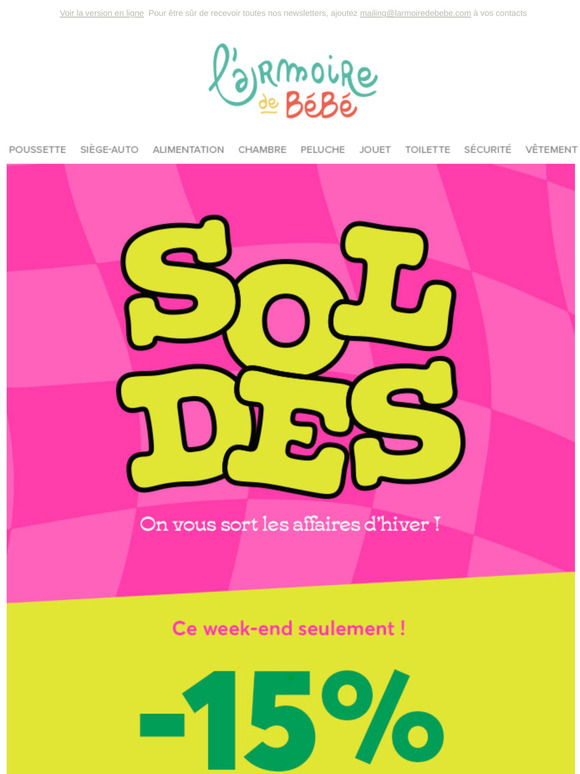 -15% supplémentaires dès 2 articles soldés achetés