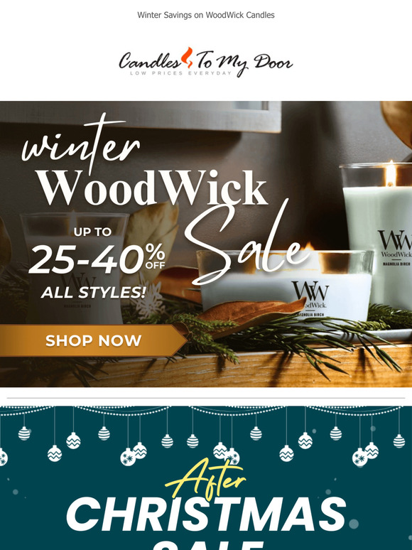 Save 40% On WoodWick! 🕯️😍