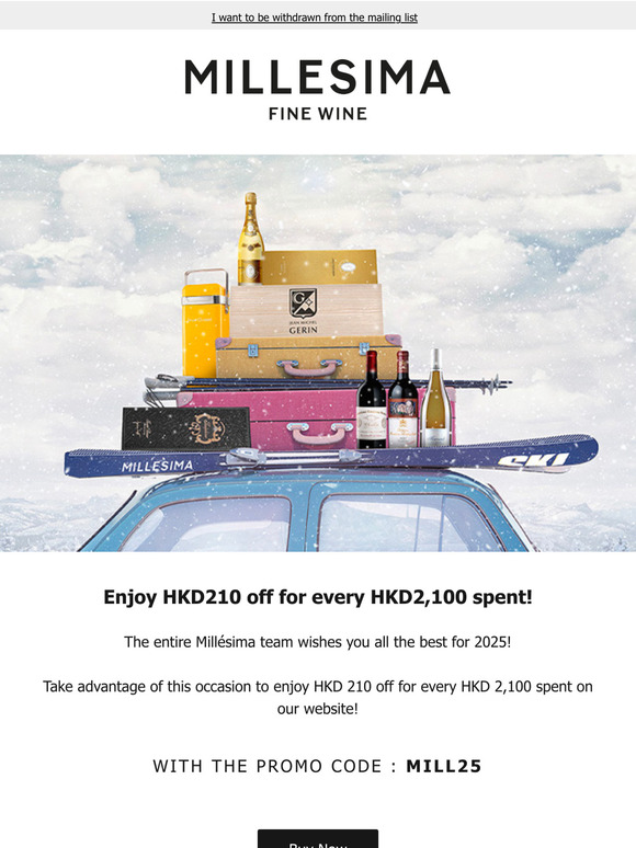 📢 HKD210 off for every HKD2,100 spent to start the year right!