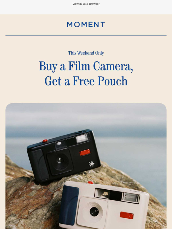 Buy a Film Camera, Get a Free Pouch
