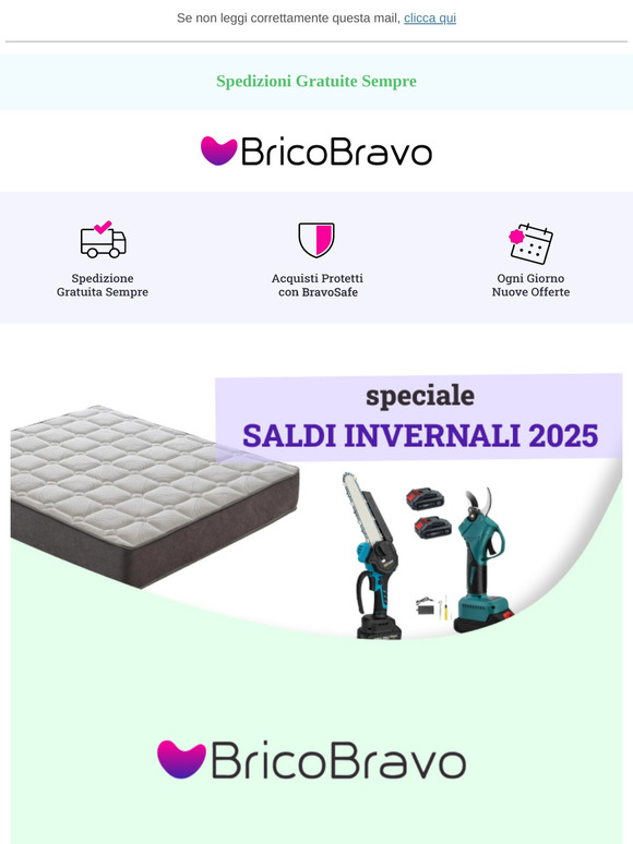 Nuove occasioni con i saldi di BricoBravo?