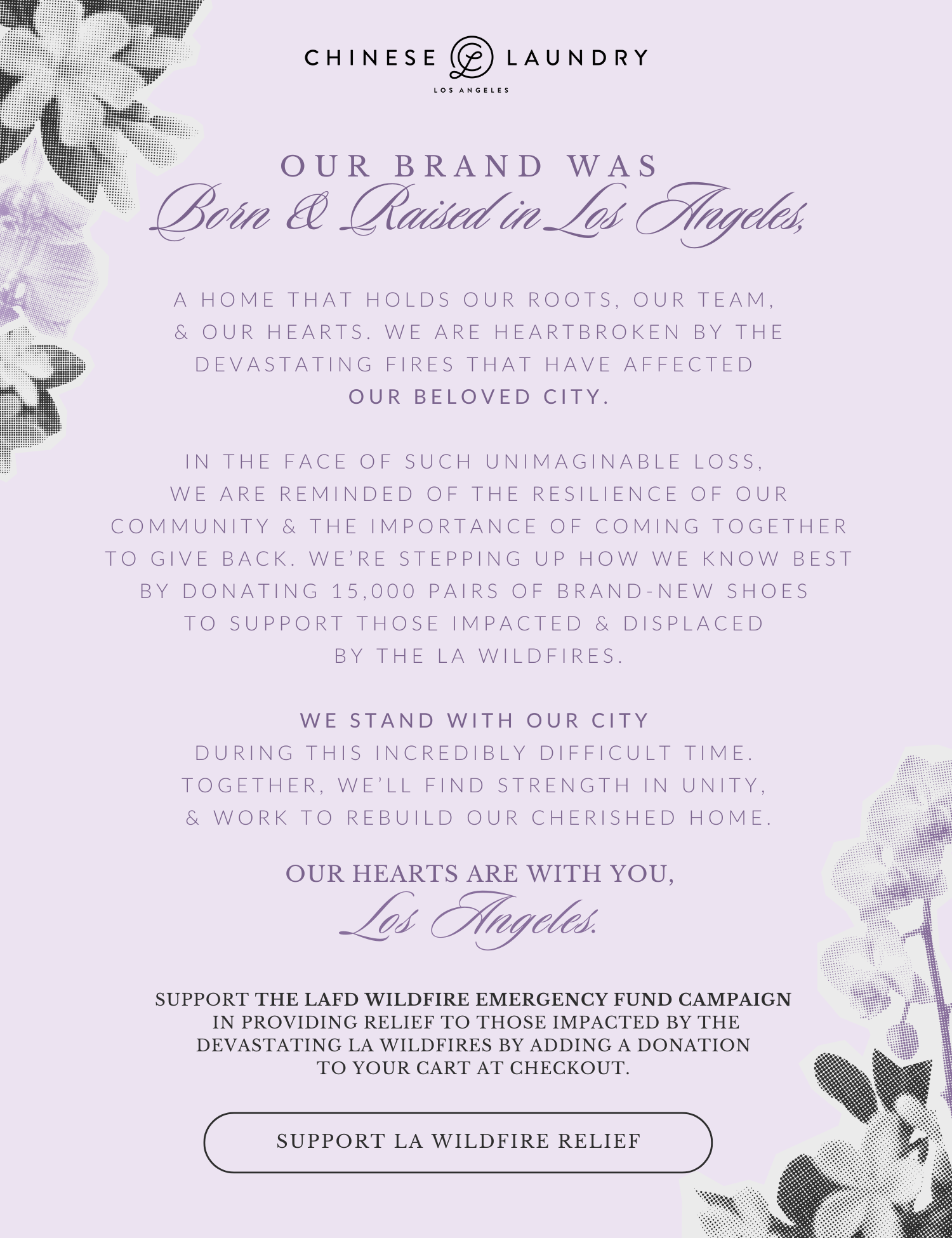 SUPPORT LA WILDFIRE RELIEF 