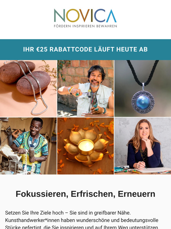 Verwirklichen Sie Ihre Vorsätze – €25 Rabattcode läuft heute ab