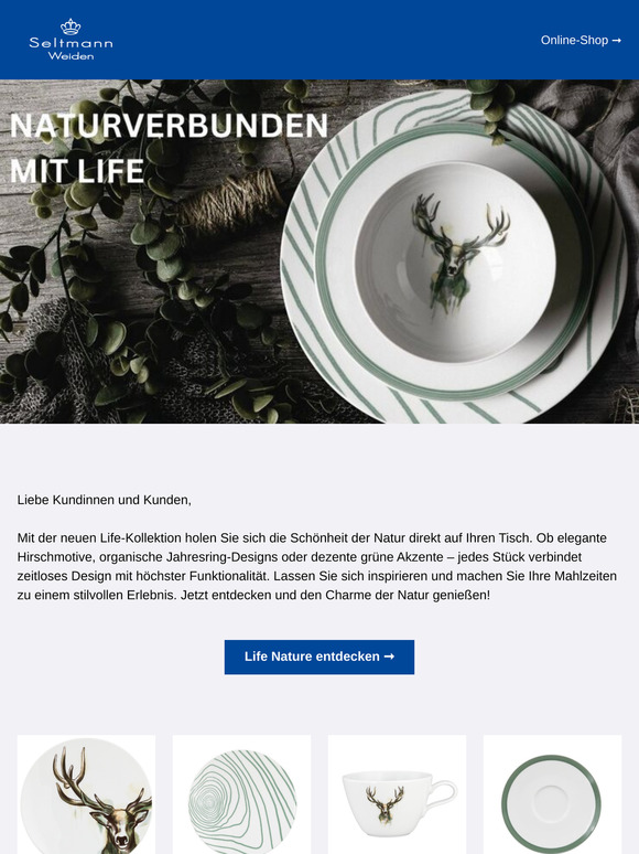 Life Nature Porzellan im Seltmann Weiden Onlineshop