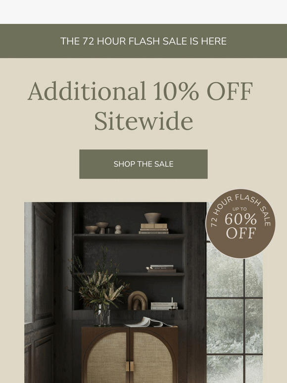 Flash Sale-Extra 10% OFF Sitewide 🎉