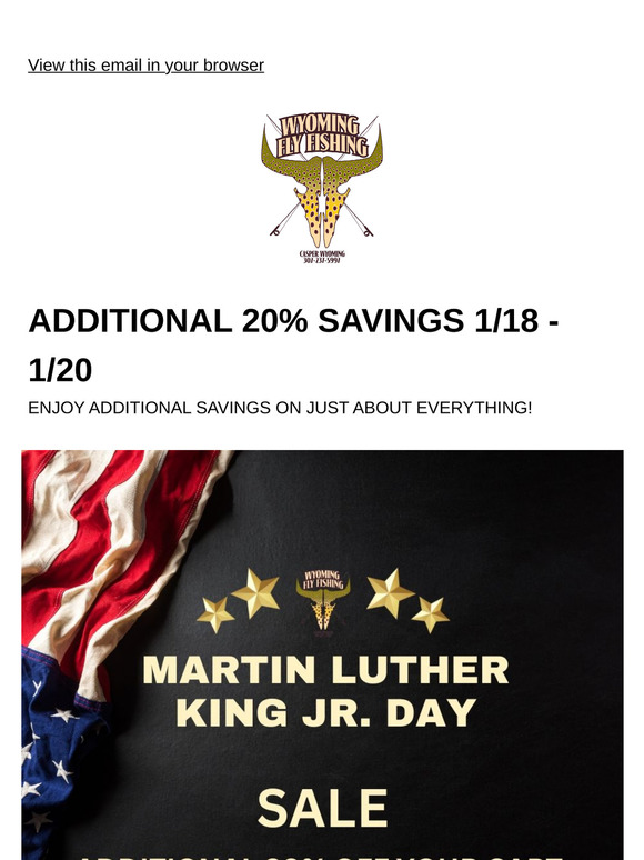 HAPPY MLK DAY ADDITIONAL 20% OFF 🇱🇷