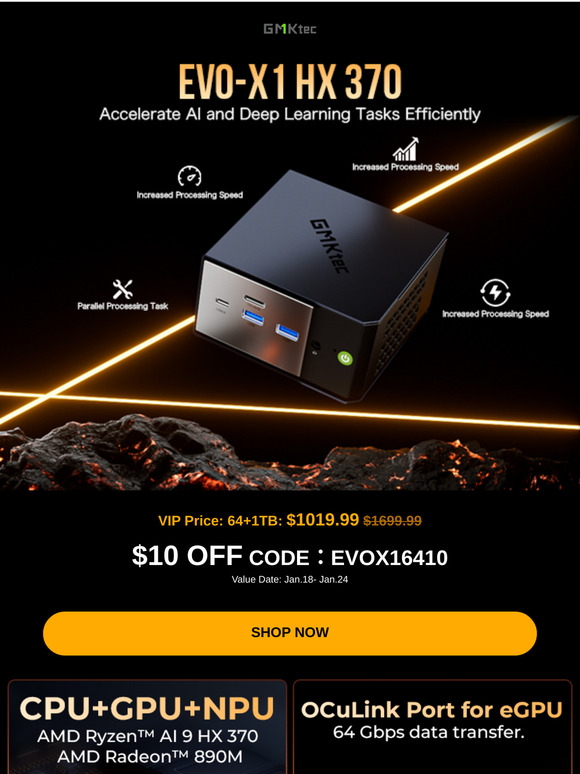 🚀Unleash the Power: EVO-X1 Now Available with 64GB RAM + 1TB SSD!