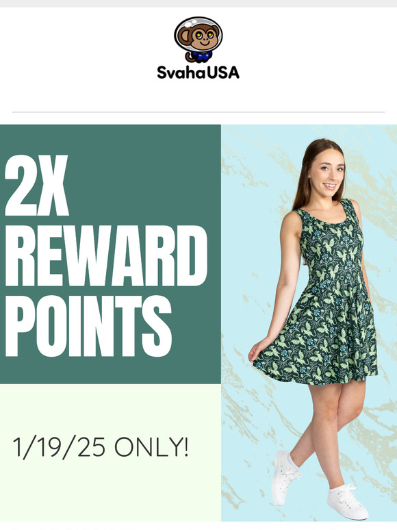 It's...DOUBLE POINTS DAY! 😍