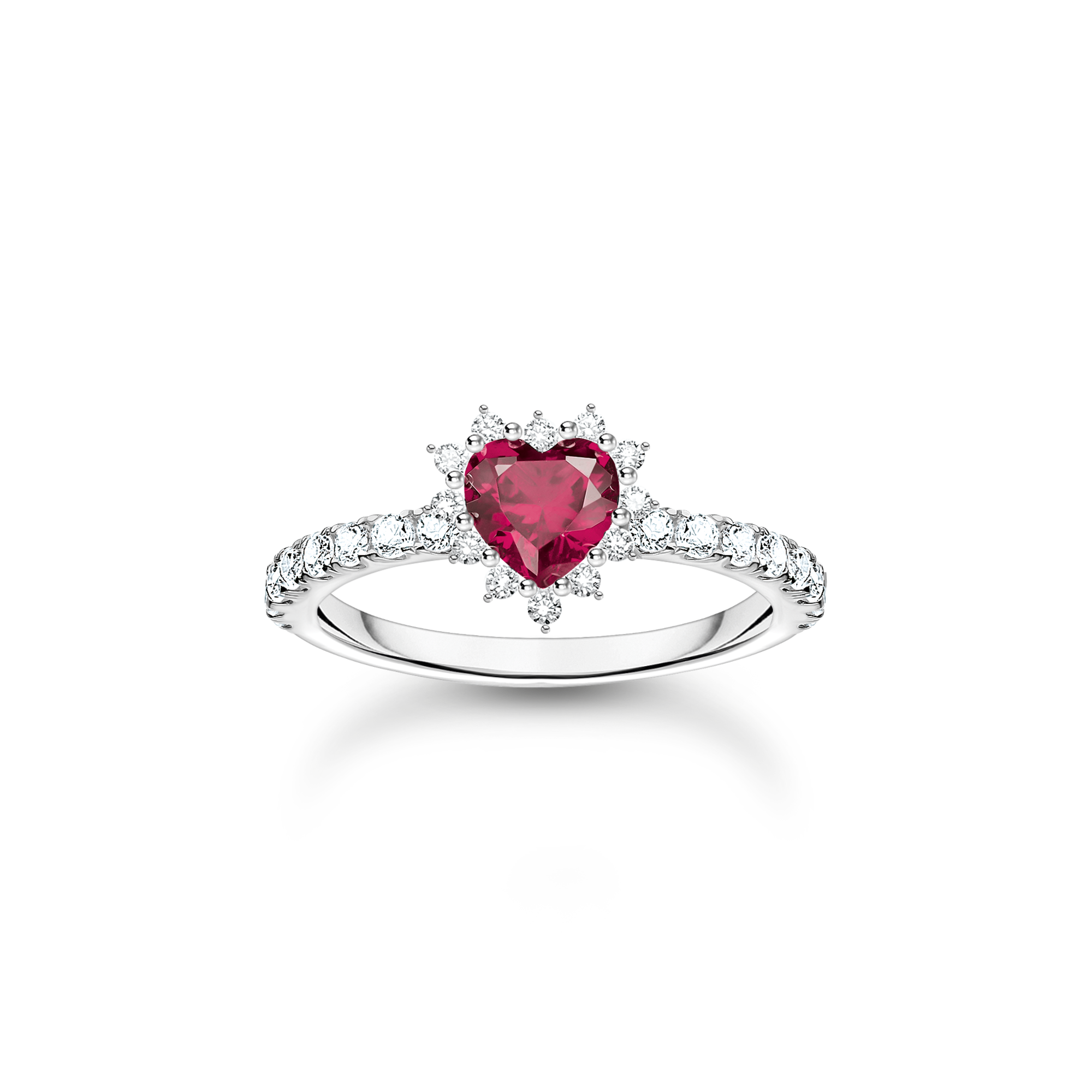 Silver heart ring Romance
