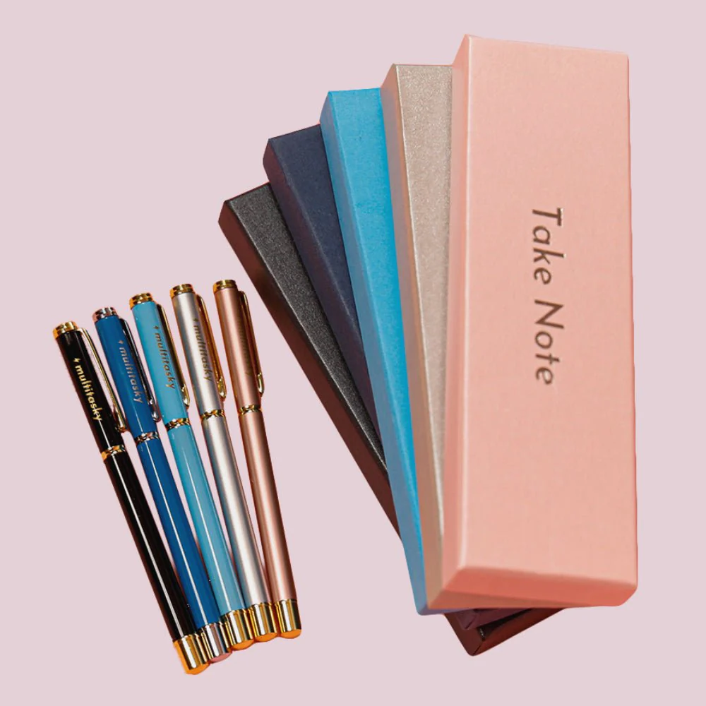 Image of Deluxe Metal Ink Pen (with 5-pack ink refill)