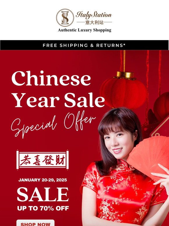 🐉 Celebrate the Chinese New Year with Exclusive Offers at Italy Station! 🛍️